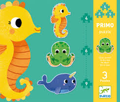 CASSE-TÊTE PRIMO 4,6,9 PCS DANS LA MER - CASSE-TÊTE ENFANTS - DJECO