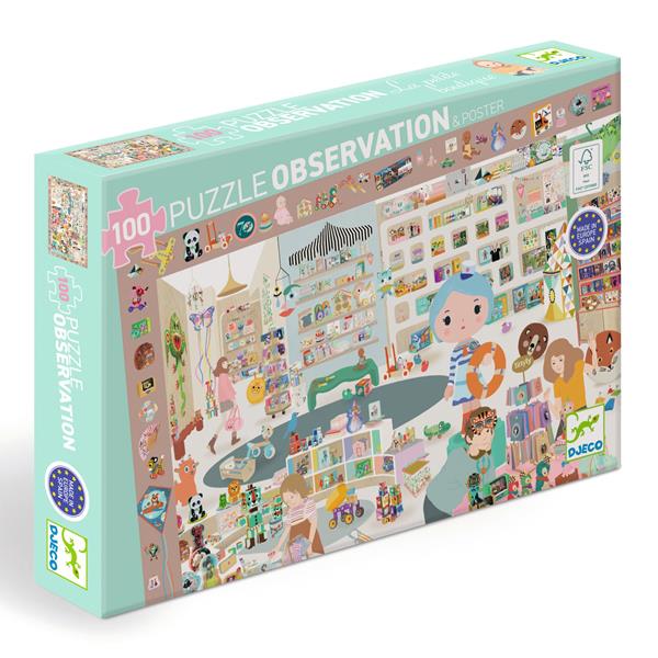 Djeco - Puzzle observation: la petite bo - 100 PIECES - DJECO