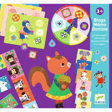 DJECO - BINGO MEMO DOMINO P'TITS COPAINS - JEUX POUR ENFANTS - DJECO
