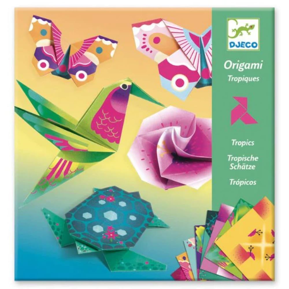 ORIGAMI TROPIQUES - PROJET DE BRICOLAGE - DJECO