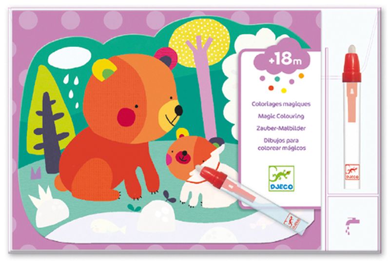 COLORIAGES MAGIQUES - DANS LES BOIS - DESSIN & COLORIAGE - DJECO