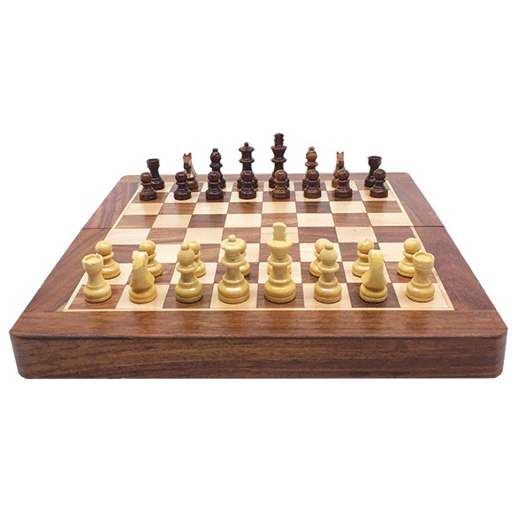 Jeu d'échecs en bois pliable - JEUX DE SOCIÉTÉ ET FAMILLE - PIATNIK