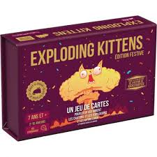 Exploding kittens édition festive (Fr) - JEUX DE CARTES & DE VOYAGE - Exploding Kittens