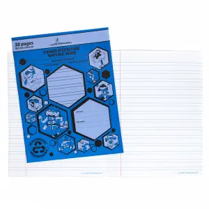 CAHIER INTERLIGNE BLEU # 12928 - - GEOCAN