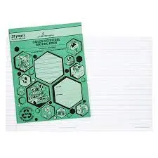 CAHIER INTERLIGNE VERT # 12928 - - GEOCAN