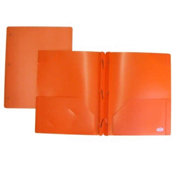 DUO-TANG A POCH. PLASTIQUE ORANGE - RELIURES & PRESENTATION - MICROSOFT