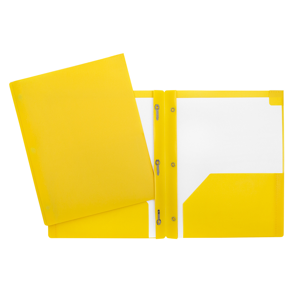 DUO-TANG A POCH. PLASTIQUE JAUNE - RELIURES & PRESENTATION - MICROSOFT