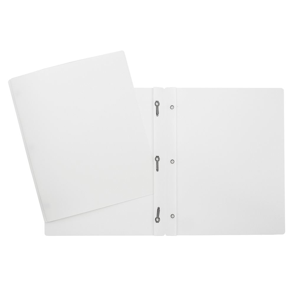 DUO-TANG PLASTIQUE BLANC - RELIURES & PRESENTATION - GEOCAN