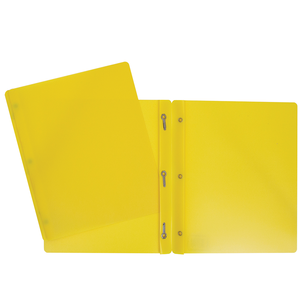 DUO-TANG PLASTIQUE JAUNE - RELIURES & PRESENTATION - GEOCAN