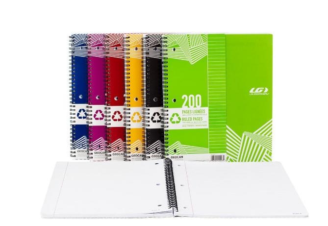 CAHIER SPIRAL LIGNE 200P. ASST - RELIURES & PRESENTATION - MICROSOFT