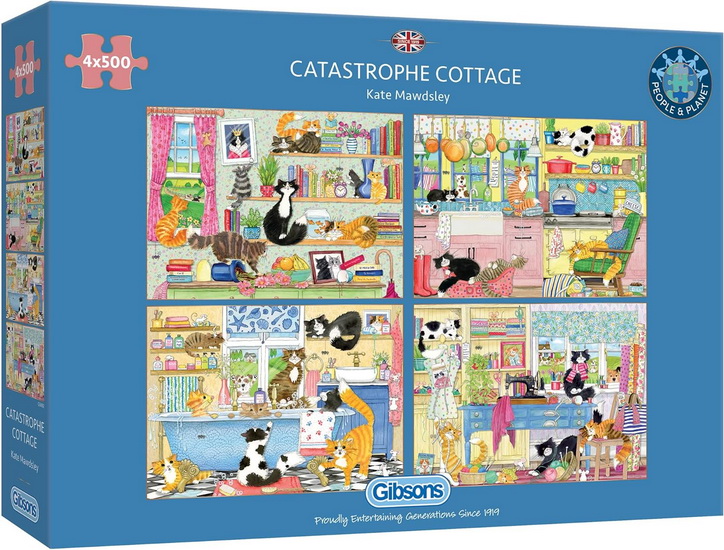 Gibsons - Catastrophe cottage, 4x500 pce - 4x500 PIÈCES - GIBSONS