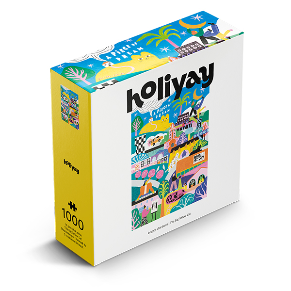 Holiyay - Le gros chat jaune, 1000 pces - 1000 PIÈCES - Holiyay