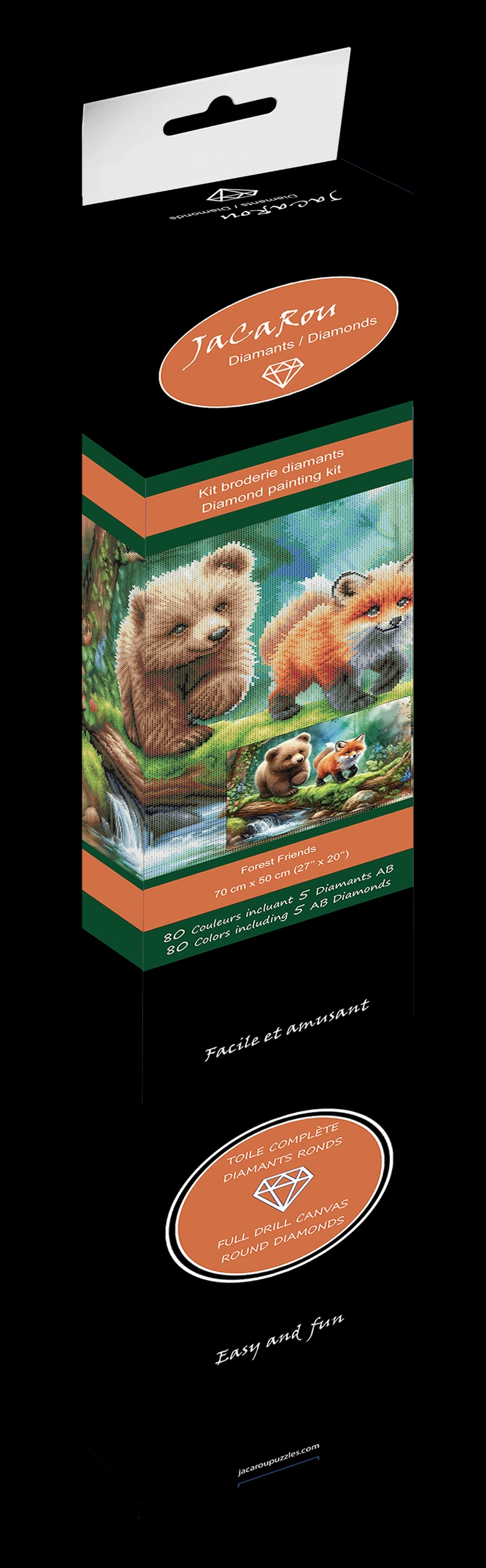 Broderie Diamant - Forest Friends - PROJET DE BRICOLAGE - JACAROU