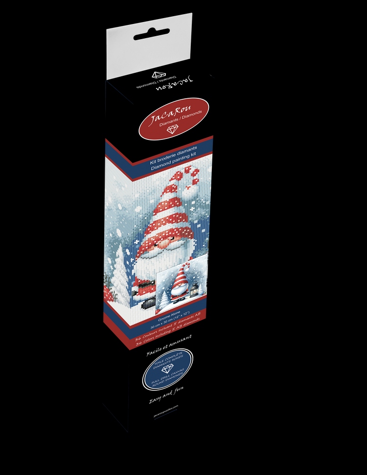 Broderie Diamant - Gnome Alone - PROJET DE BRICOLAGE - JACAROU