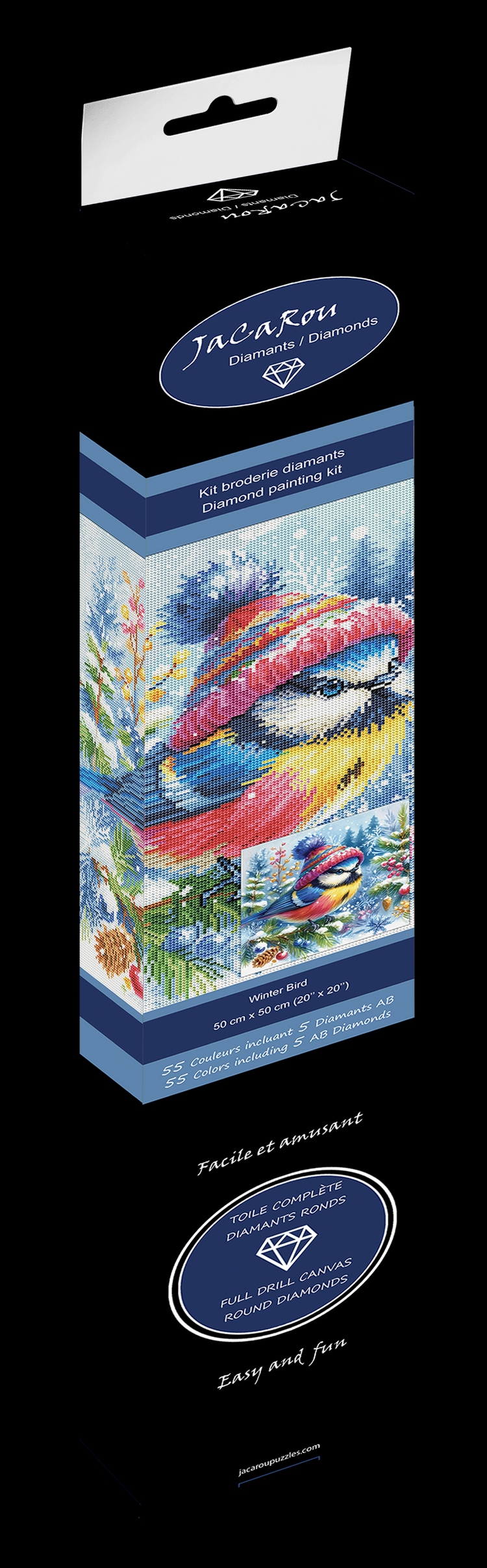 Broderie Diamant - Winter Bird - PROJET DE BRICOLAGE - JACAROU