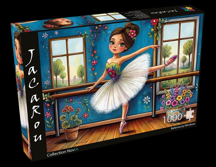 Jacarou - Ballerina by windows, 1000 - 1000 PIÈCES - JACAROU