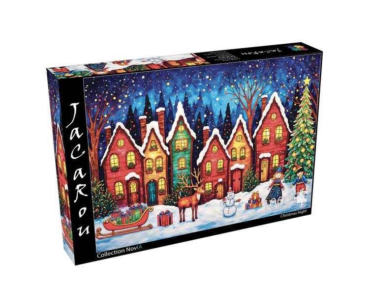 Jacarou - Christmas night, 1000 pieces - 1000 PIÈCES - JACAROU