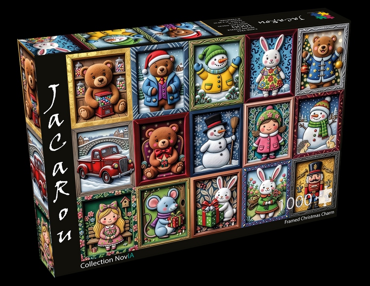 Jacarou - Framed christmas charm, 1000 - 1000 PIÈCES - JACAROU