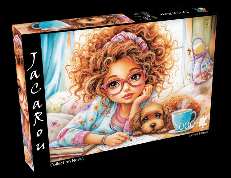 Jacarou - Letters & paws, 1000 pieces - 1000 PIÈCES - JACAROU