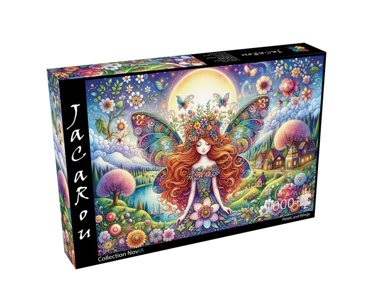 Jacarou - Petals and wings, 1000 pieces - 1000 PIÈCES - JACAROU