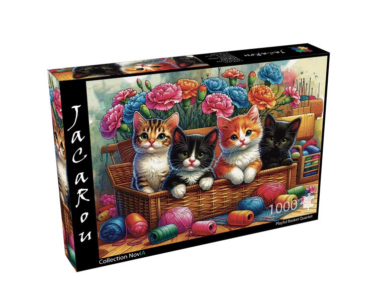 Jacarou - Playful basket quartet, 1000 - 1000 PIÈCES - JACAROU