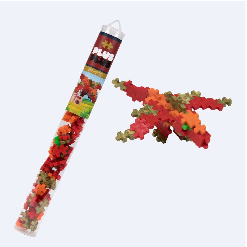 PLUS PLUS TUBE - DRAGON - CONSTRUCTION - PLUSPLUS