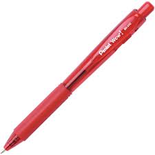 STYLO RETRACTABLE ROUGE MEDIUM - INSTRUMENTS D'ECRITURE - PENTEL