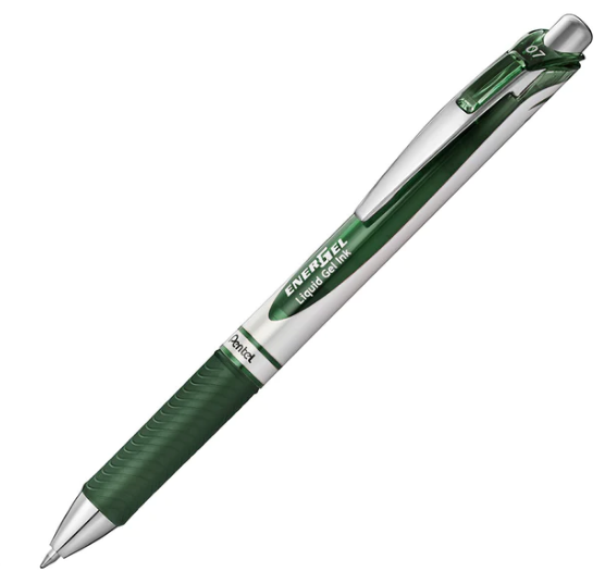 PENTEL ENERGEL STYLO VERT FORET 0.7MM - INSTRUMENTS D'ECRITURE - PENTEL