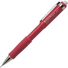 PORTE-MINES TWIST-ERASE 0.7 ROUGE - INSTRUMENTS D'ECRITURE - PENTEL