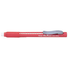 EFFACE CRAYON " CLIC ERASER " ROUGE - INSTRUMENTS D'ECRITURE - PENTEL