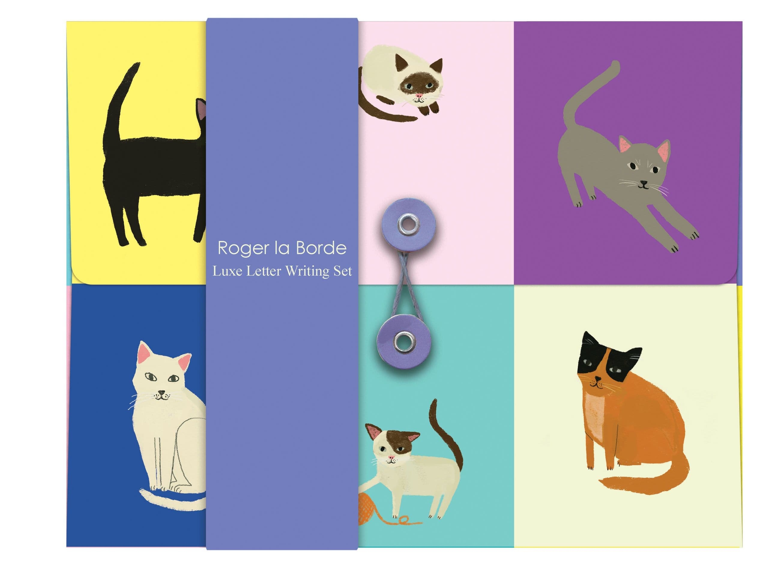 Ens. de papier à lettre - chats - PAPETERIE SOCIAL - ROGER LA BORDE