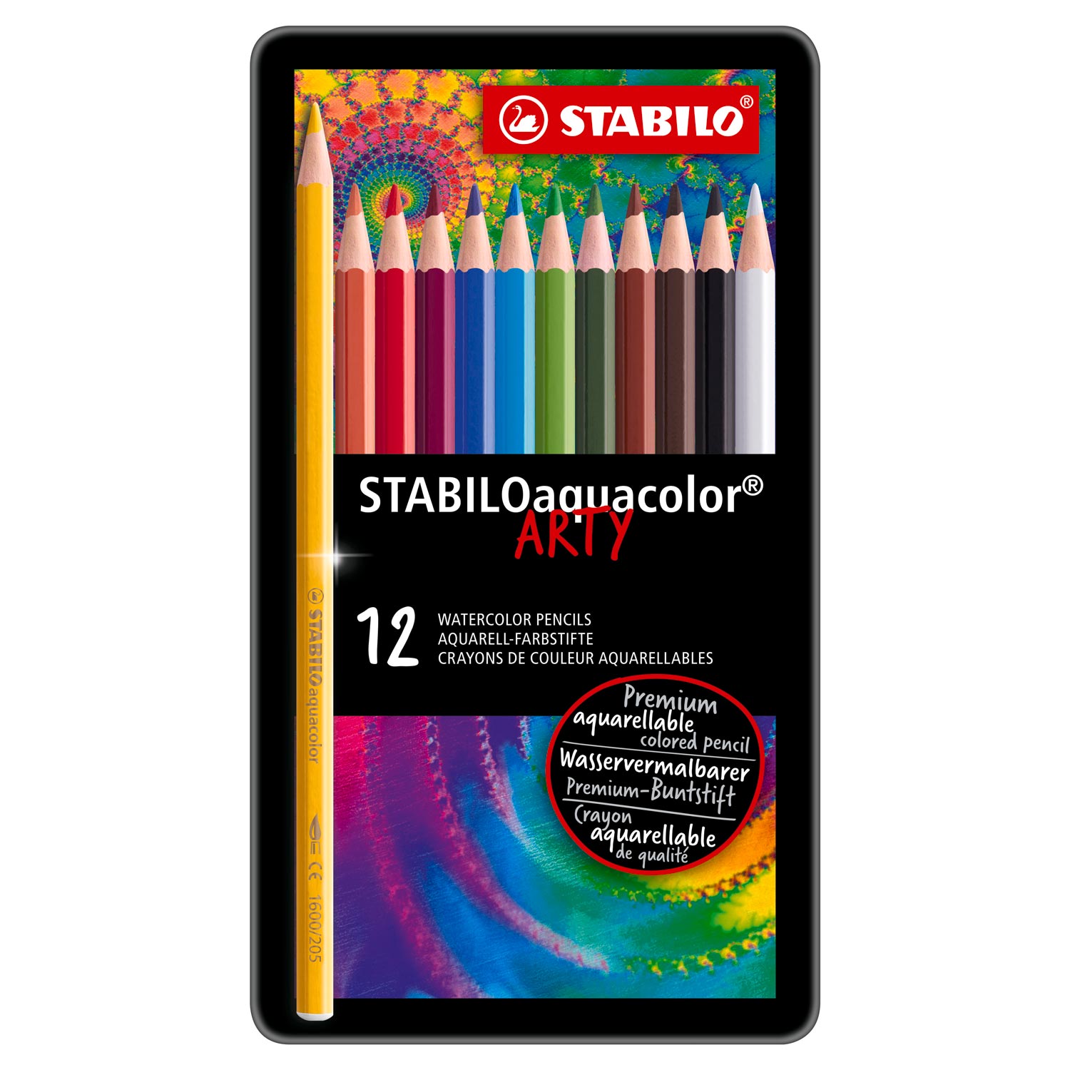Crayons aquarelle Aquacolor, bte 12 - INSTRUMENTS D'ECRITURE - STABILO