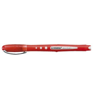 Bille roulante rouge 0.5mm WORKER + - INSTRUMENTS D'ECRITURE - STABILO