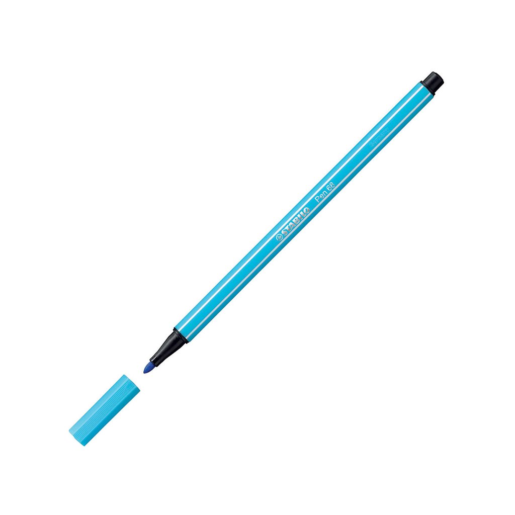 Stabilo Pen 68 - Feutre bleu azure - INSTRUMENTS D'ECRITURE - STABILO