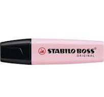 STABILO - SURLIGNEUR BOSS PASTEL ROSE - INSTRUMENTS D'ECRITURE - STABILO