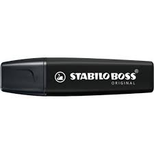 STABILO - SURLIGNEUR BOSS NATURE NOIR - INSTRUMENTS D'ECRITURE - STABILO