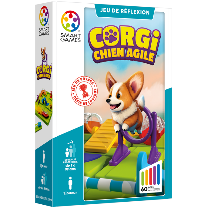 CORGI, CHIEN AGILE - JEUX DE LOGIQUE & PATIENCE - SMART GAMES