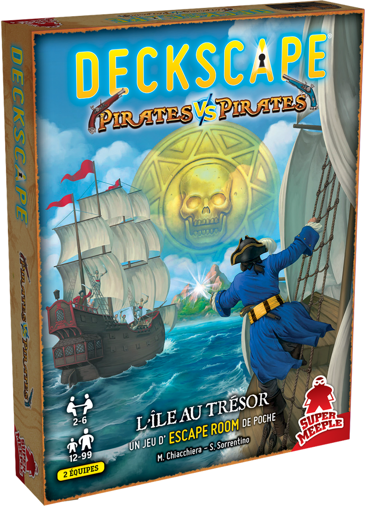 DECKSCAPE: DUEL - PIRATES VS PIRATES - JEUX DE PARTY & D'AMBIANCE - Super Meeple