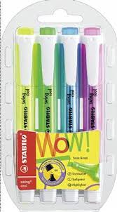 ENS DE 4 SURLIGNEUR PASTEL - INSTRUMENTS D'ECRITURE - STABILO