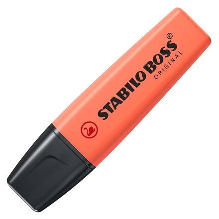 STABILO - SURLIGNEUR BOSS PASTEL ROUGE - INSTRUMENTS D'ECRITURE - STABILO