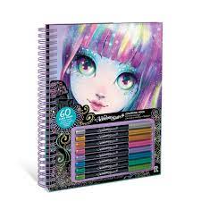 LIVRE COLORIAGE PAGE NOIRES STYLO GEL - PROJET DE BRICOLAGE - NEBULOUS STAR