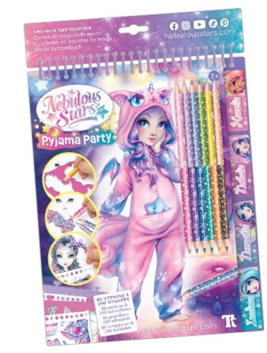 Carnet de croquis de mode - Pyjama - DESSIN & COLORIAGE - Nebulous Stars