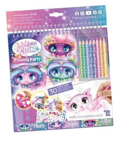 Carnet croquis - Party Pyjama animoulous - DESSIN & COLORIAGE - Nebulous Stars