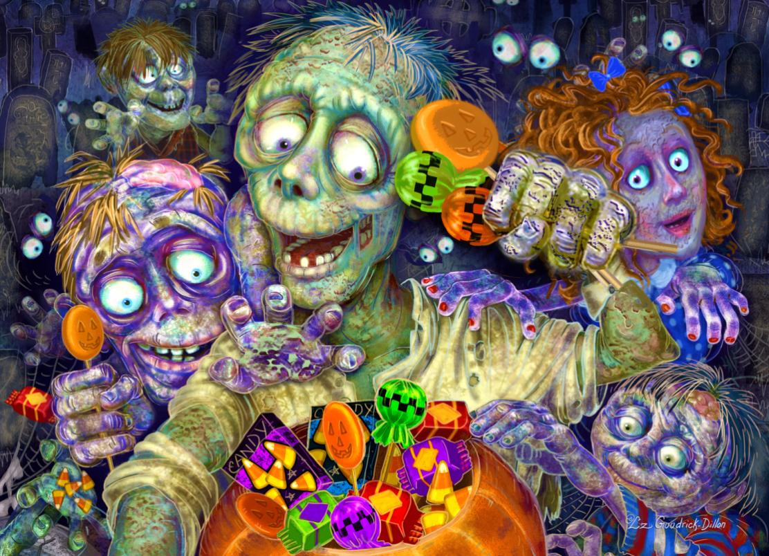 Vermont - zombies aime bonbon 1000 piece - 1000 PIÈCES - VERMONT