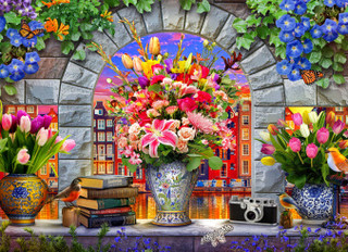 Vermont - Vases a Amsterdam, 1000 pieces - 1000 PIÈCES - VERMONT