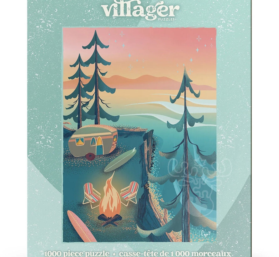 VILLAGER - Camping littoral, 1000 pieces - 1000 PIÈCES - VILLAGER
