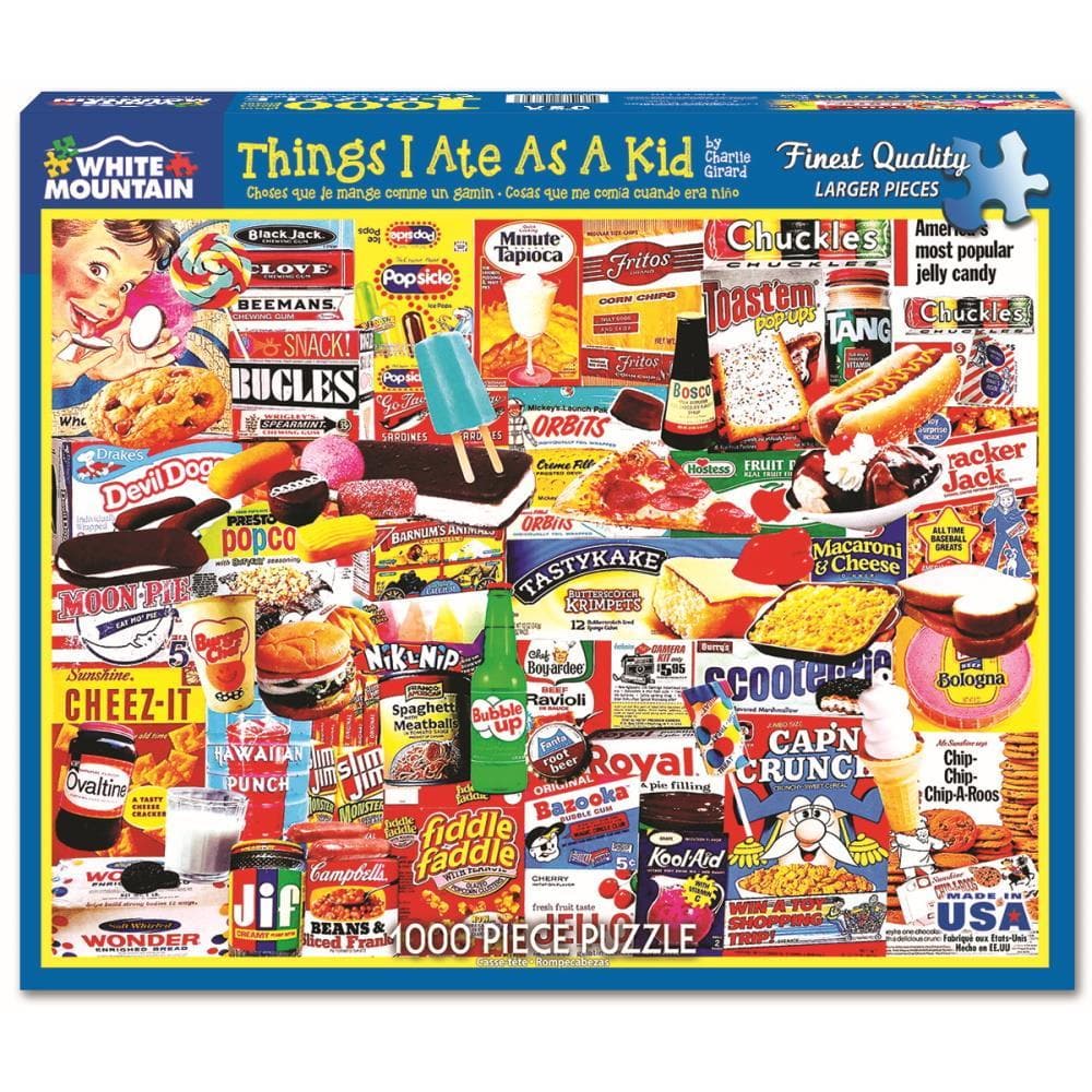 WHITE MOUNTAIN 1000,THING I ATE AS A KID - 1000 PIÈCES - WHITE MOUNTAIN