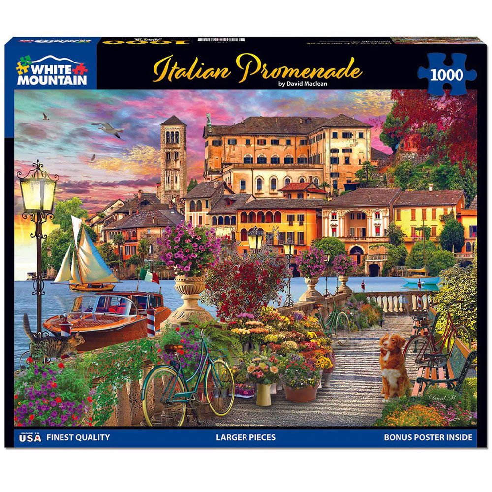WHITE MOUNTAIN 1000, ITALIAN PROMENADE - 1000 PIÈCES - WHITE MOUNTAIN