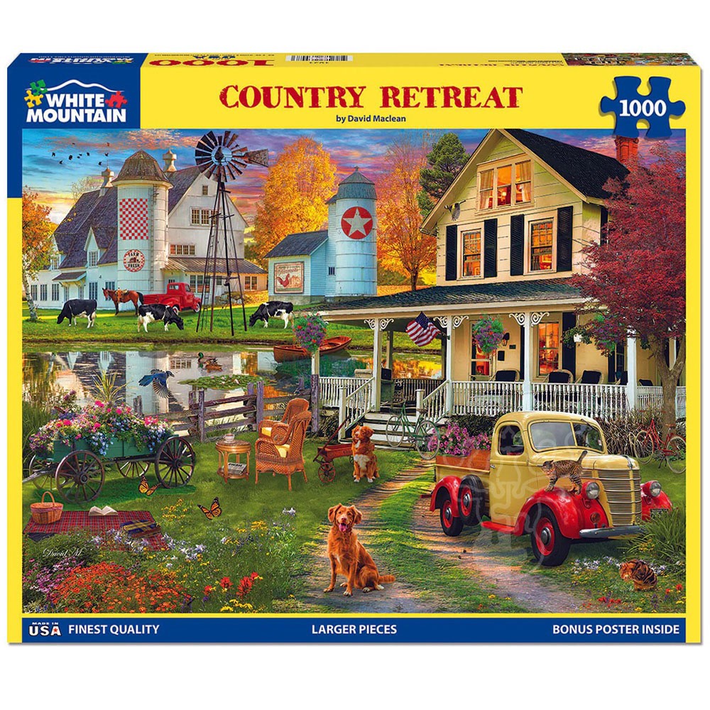 White Mountain - Country Retreat, 1000 - 1000 PIÈCES - WHITE MOUNTAIN