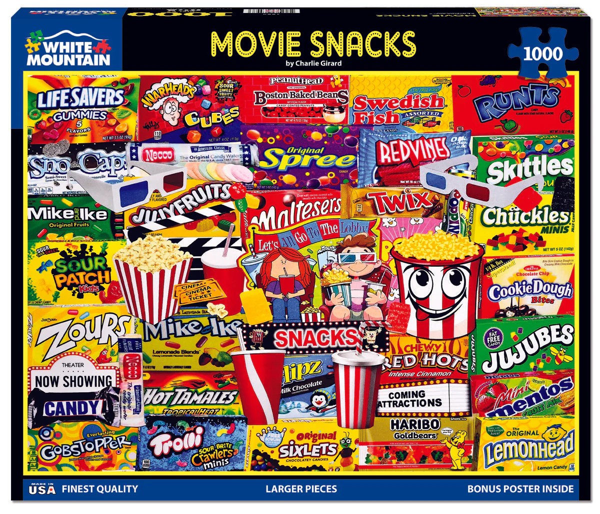 White Mountain - Movie Snacks, 1000 - 1000 PIÈCES - WHITE MOUNTAIN